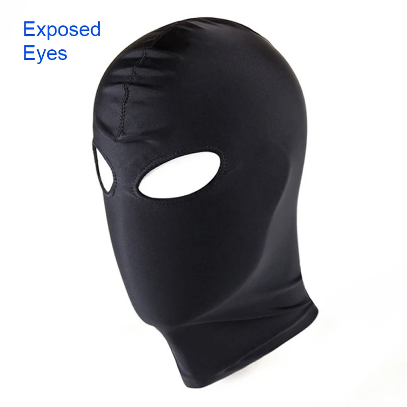 Sexy Eye Mask Fetish Open Mouth Hood Black Headgrar Adult Games Erotic Products BDSM Slave Bondage Sex Toys for Couples Women 18 | Красота и