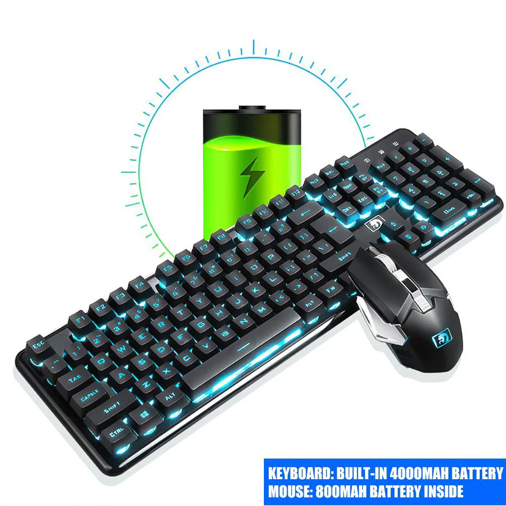 Cool Wireless 2400DPI Waterproof 2.4GHz PC Rainbow Keyboard Mouse Combo Rechargeable Home Gaming Backlit Colorful For Xinmen
Cool Wireless 2400DPI Waterproof 2.4GHz PC Rainbow Keyboard Mouse Combo Rechargeable Home Gaming Backlit Colorful For Xinmen