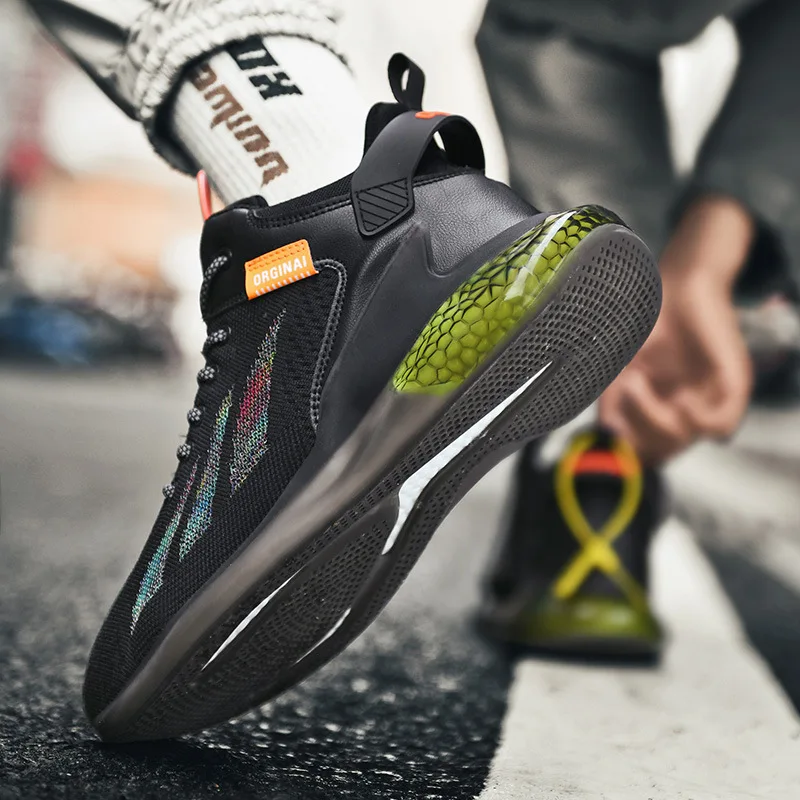Мужские кроссовки Tenis Masculino, уличные дышащие кроссовки с амортизирующей подушкой, мужские спортивные баскетбольные кроссовки, для осени и з...
Мужские кроссовки Tenis Masculino, уличные дышащие кроссовки с амортизирующей подушкой, мужские спортивные баскетбольные кроссовки, для осени и з...