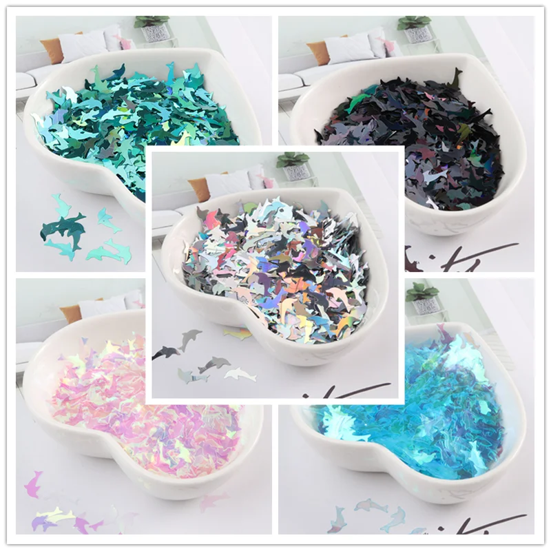 10g Pailettes PET Ultrathin Sequins 5x9mm Dolphin Laser Glitter Sequin for Nail Art Decoration Body Art Painting Nail DIY Decor
10g Pailettes PET Ultrathin Sequins 5x9mm Dolphin Laser Glitter Sequin for Nail Art Decoration Body Art Painting Nail DIY Decor