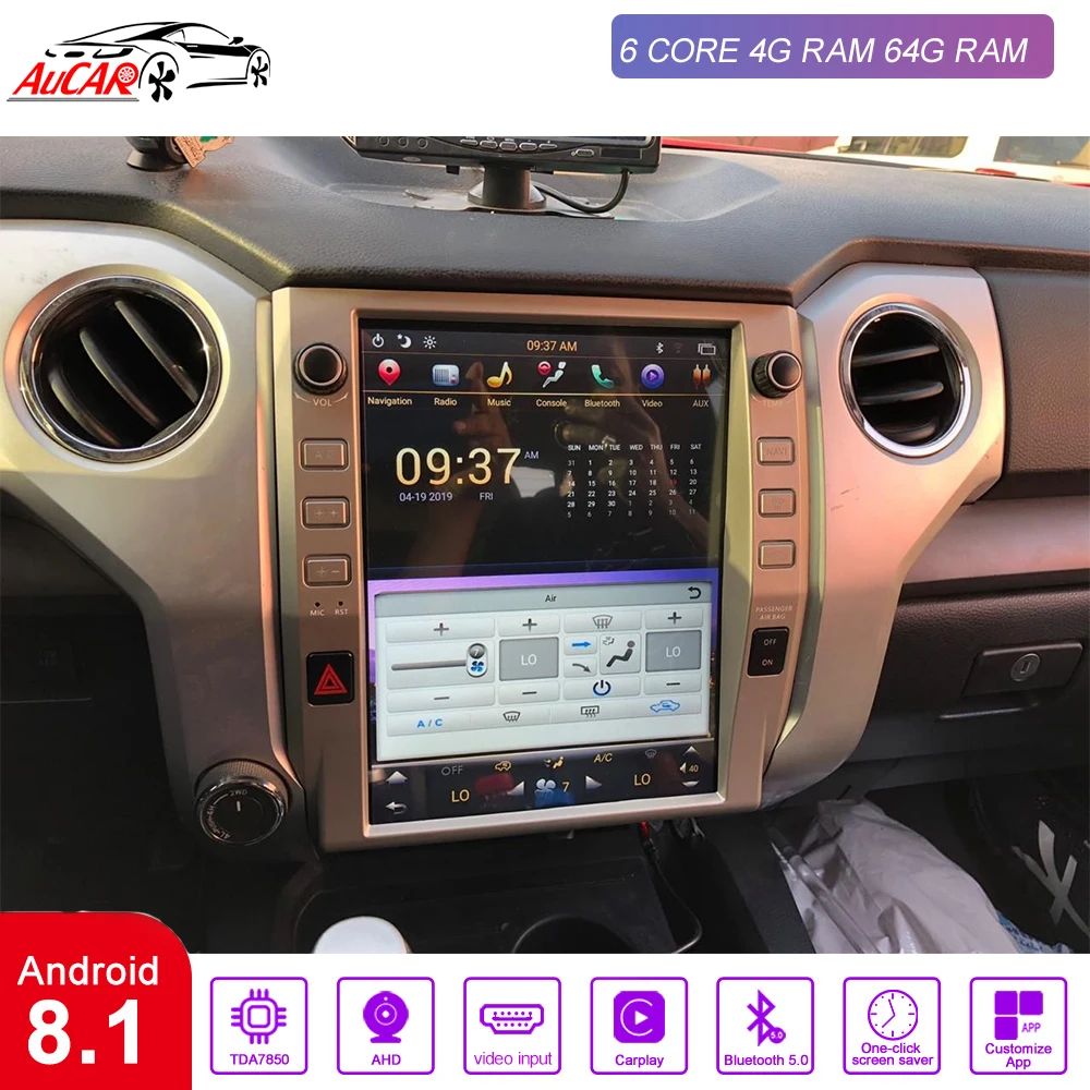 Мультимедийная автомобильная система Tesla Style PX6, 6 ядер, 12,1 дюйма, Android 9, GPS-навигация для Toyota Tundra 2014-2019, автомобильный стерео DVD-плеер
Мультимедийная автомобильная система Tesla Style PX6, 6 ядер, 12,1 дюйма, Android 9, GPS-навигация для Toyota Tundra 2014-2019, автомобильный стерео DVD-плеер