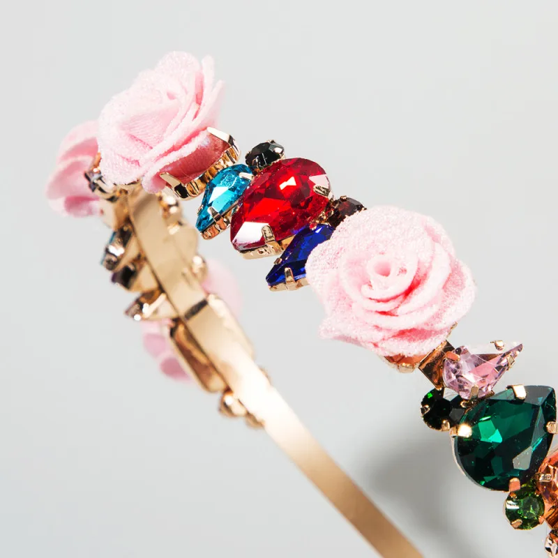 Fashion Flash Rhinestone Flowers Geometric Crystal Clear Headband Street Shot Catwalk Gift Hair Accessories Vintage Colorful
Fashion Flash Rhinestone Flowers Geometric Crystal Clear Headband Street Shot Catwalk Gift Hair Accessories Vintage Colorful