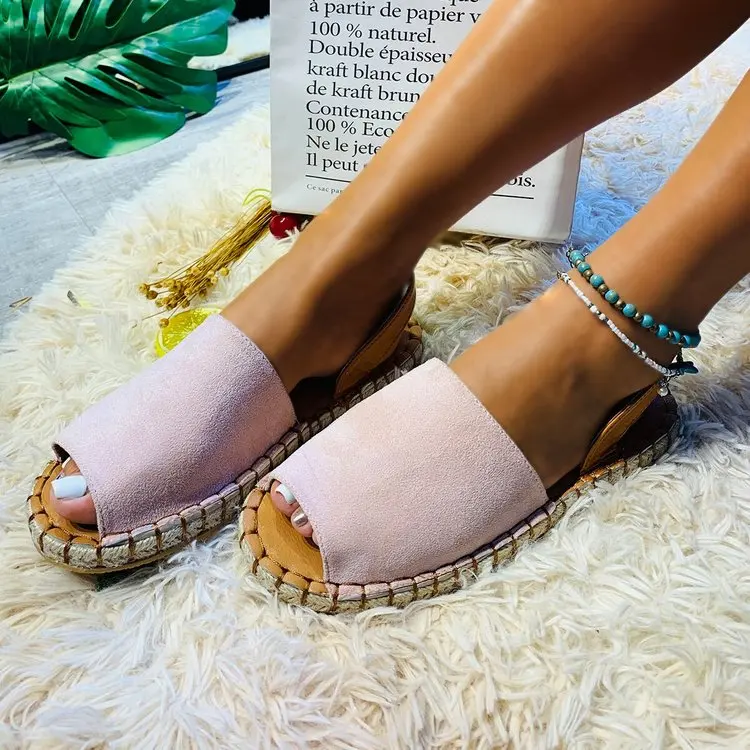Fashion Women's Sandals Shoes Woven Style Flat-bottomed Large Size Woman Slides Candy Color Summer Sandals
Fashion Women's Sandals Shoes Woven Style Flat-bottomed Large Size Woman Slides Candy Color Summer Sandals