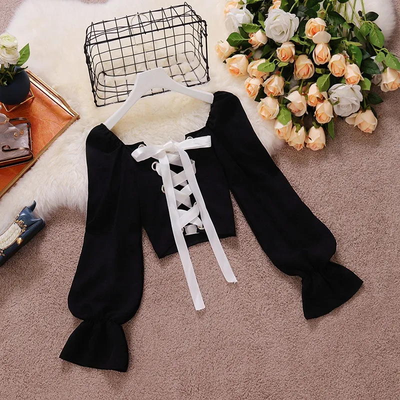 Spring Chic Slash Neck Short Design Drawstring at Back Women Chiffon Blouse Trendy Chiffon Top
Spring Chic Slash Neck Short Design Drawstring at Back Women Chiffon Blouse Trendy Chiffon Top