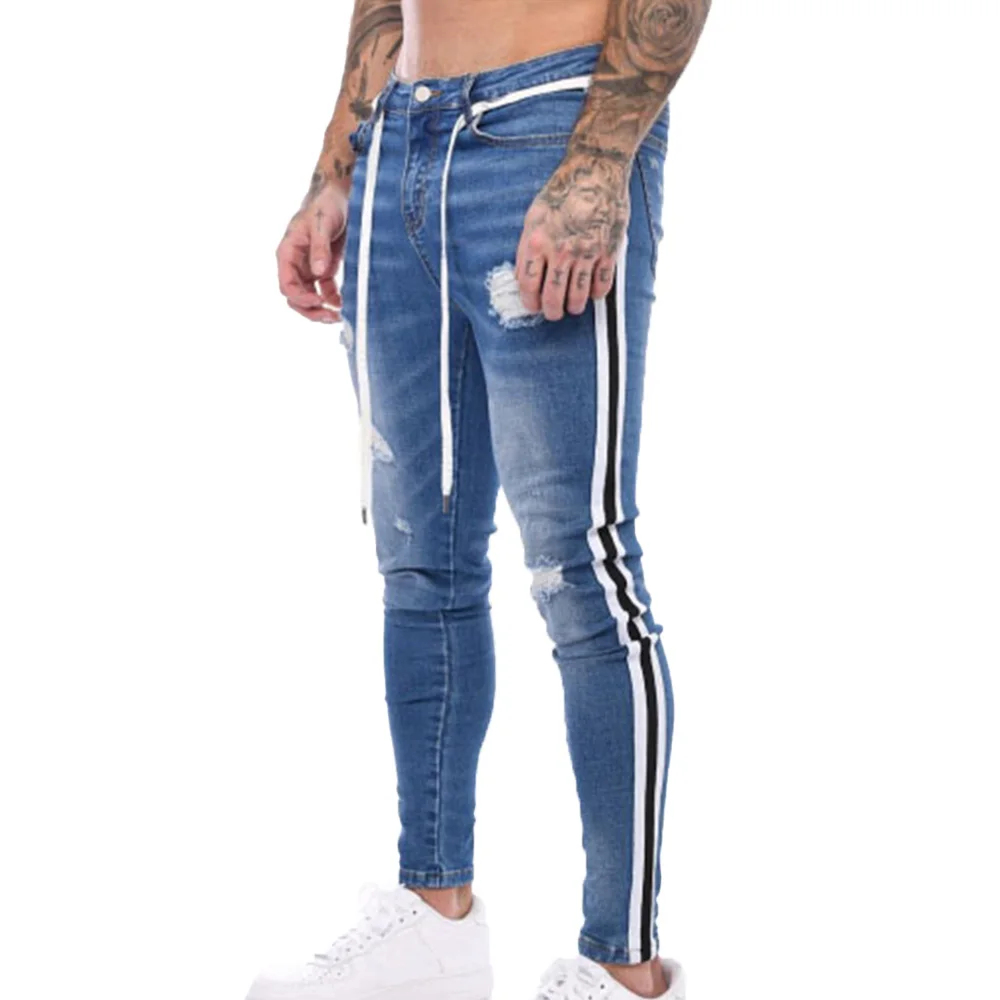 Skinny Jeans Men Side Striped Pencil Pants Casual Denim Pants Men Clothing Streetwear Pantalones Trousers Jeans Men
Skinny Jeans Men Side Striped Pencil Pants Casual Denim Pants Men Clothing Streetwear Pantalones Trousers Jeans Men