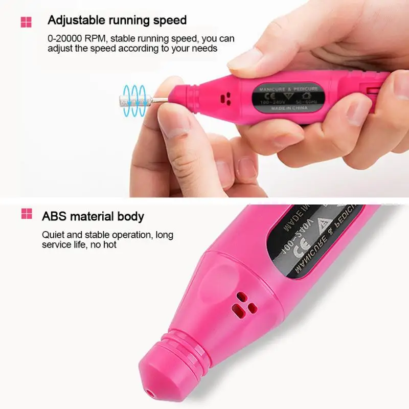 USB Charging Electric Nail Drill Machine Polish Portable Grinding Pen Shape Polisher Professional Nail Art Manicure Tool TSLM1
USB Charging Electric Nail Drill Machine Polish Portable Grinding Pen Shape Polisher Professional Nail Art Manicure Tool TSLM1