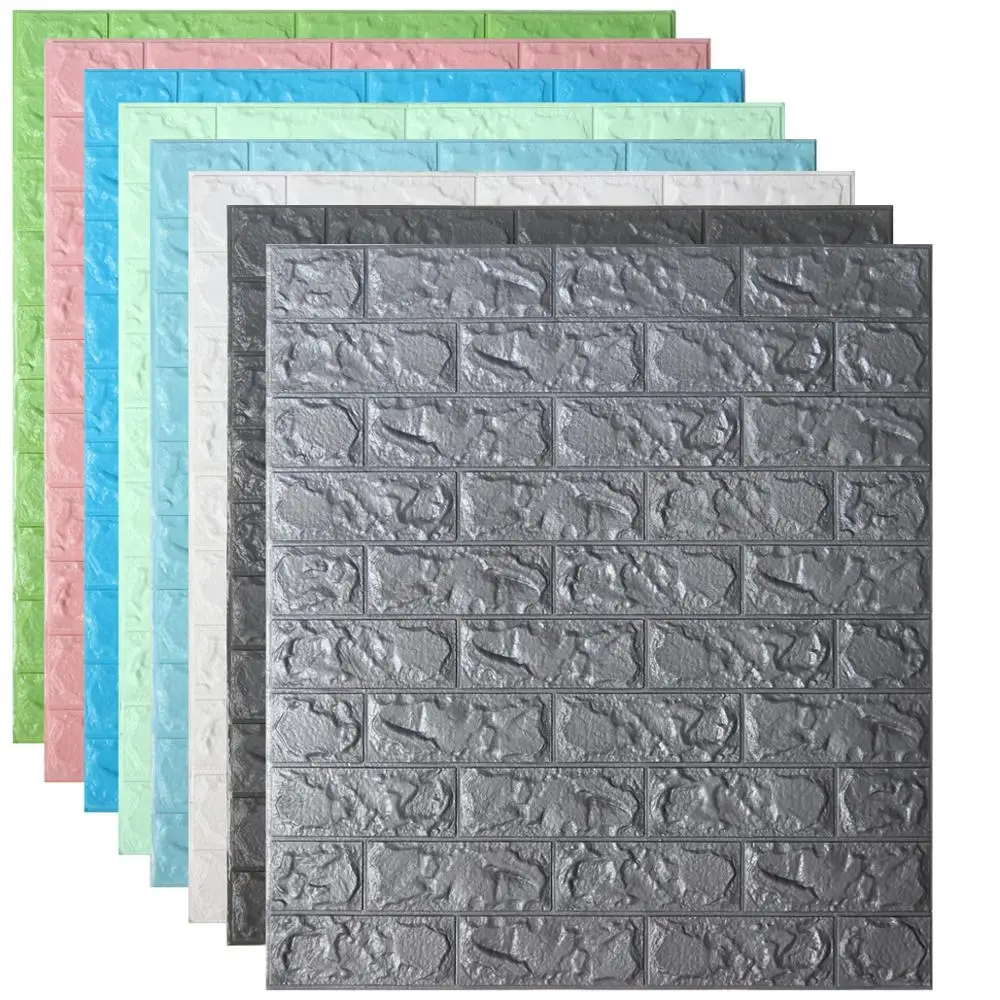 DIY Self Adhesive 3D Brick Wall Stickers Living Room Decor Foam Waterproof Covering Wallpaper Panels for TV Background Kids Home
DIY Self Adhesive 3D Brick Wall Stickers Living Room Decor Foam Waterproof Covering Wallpaper Panels for TV Background Kids Home