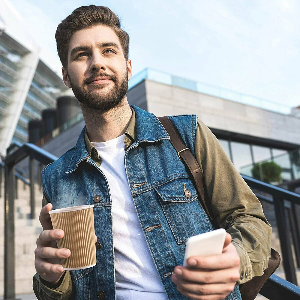 MONGKA 100PCS x 12oz (360ML) Kraft Ripple Hot Cup Coffee/Tea Cup Takeaway only No LIDS 
MONGKA 100PCS x 12oz (360ML) Kraft Ripple Hot Cup Coffee/Tea Cup Takeaway only No LIDS