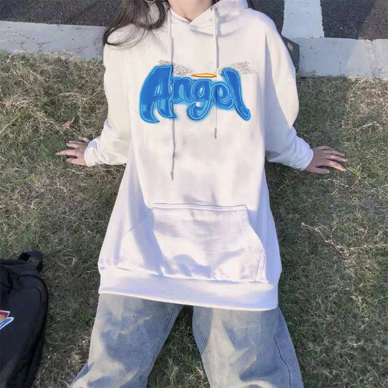 Women's Hoodie Winter Sweatshirt Angel Print Hoody Oversize Harajuku Loose Casual Sweatshirt Long Sleeve Hoodies Female Jacket
Women's Hoodie Winter Sweatshirt Angel Print Hoody Oversize Harajuku Loose Casual Sweatshirt Long Sleeve Hoodies Female Jacket