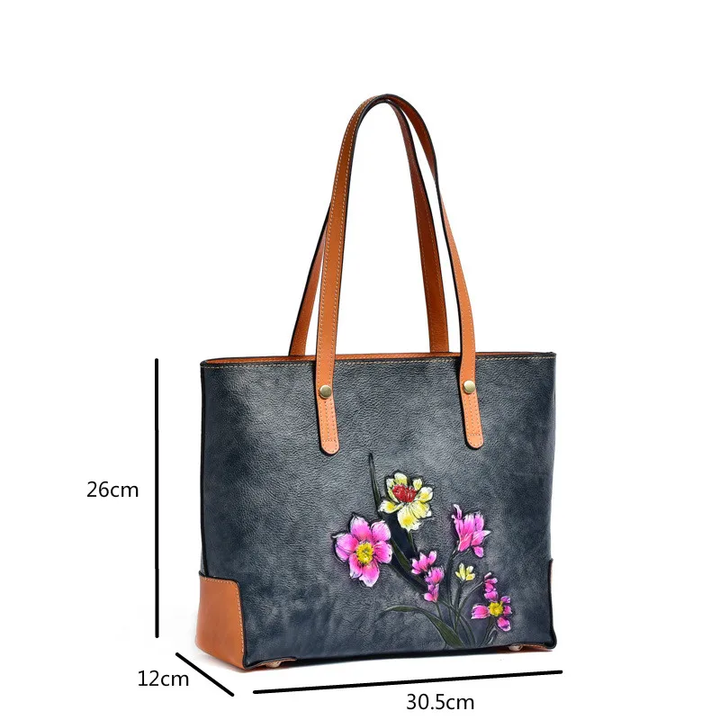 Oyixinger Vintage Women Bag Casual Tote Handbags Genuine Leather Embossed Bag Large Capacity Handmade Shoulder Bags For Women
Oyixinger Vintage Women Bag Casual Tote Handbags Genuine Leather Embossed Bag Large Capacity Handmade Shoulder Bags For Women