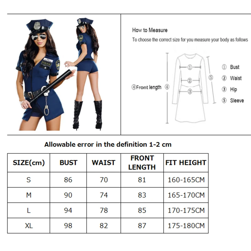 Hot Sexy Police Woman Officer Uniform Costume Halloween Clubwear Zipper Erotic Outfit Cosplay Carnival Fancy Party Dress
Hot Sexy Police Woman Officer Uniform Costume Halloween Clubwear Zipper Erotic Outfit Cosplay Carnival Fancy Party Dress