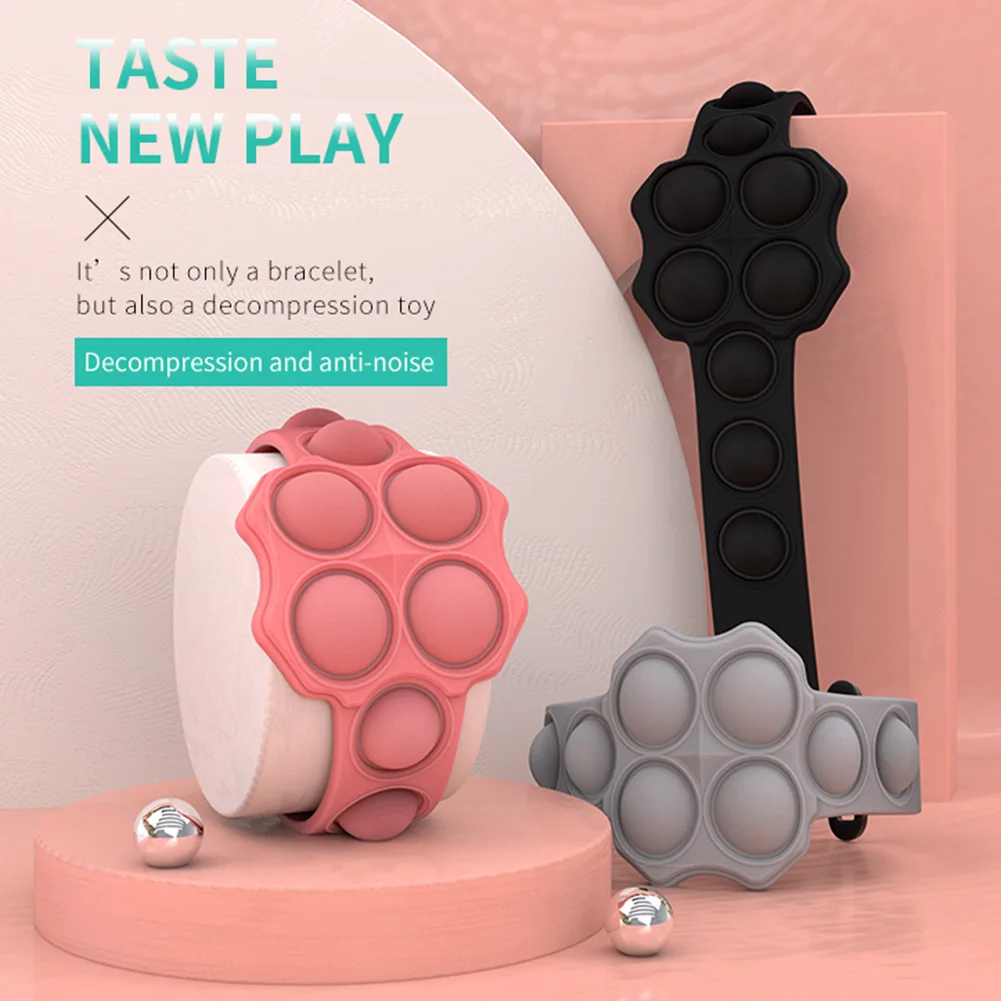 Push Bubble Bracelet Silicone Wristband Stress Relief Hand Fidget Dimple Sensory Unzip Bracelet Children's Stress Relief Toys#38
Push Bubble Bracelet Silicone Wristband Stress Relief Hand Fidget Dimple Sensory Unzip Bracelet Children's Stress Relief Toys#38