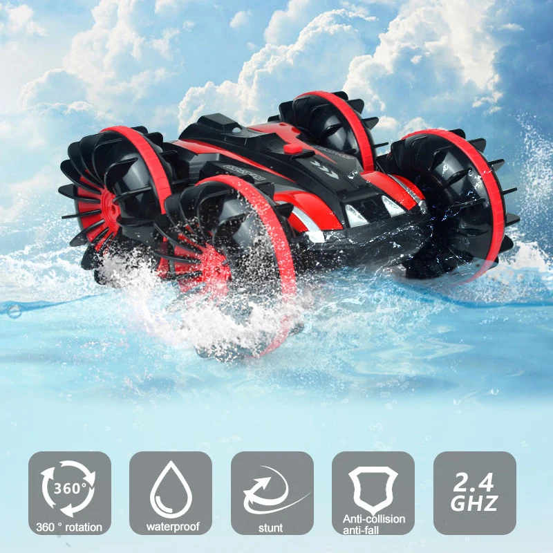 Remote Control Stunt Car Kids 2 Sides Waterproof Driving On Water And Land Amphibious Electric Toys For Children Gift
Remote Control Stunt Car Kids 2 Sides Waterproof Driving On Water And Land Amphibious Electric Toys For Children Gift