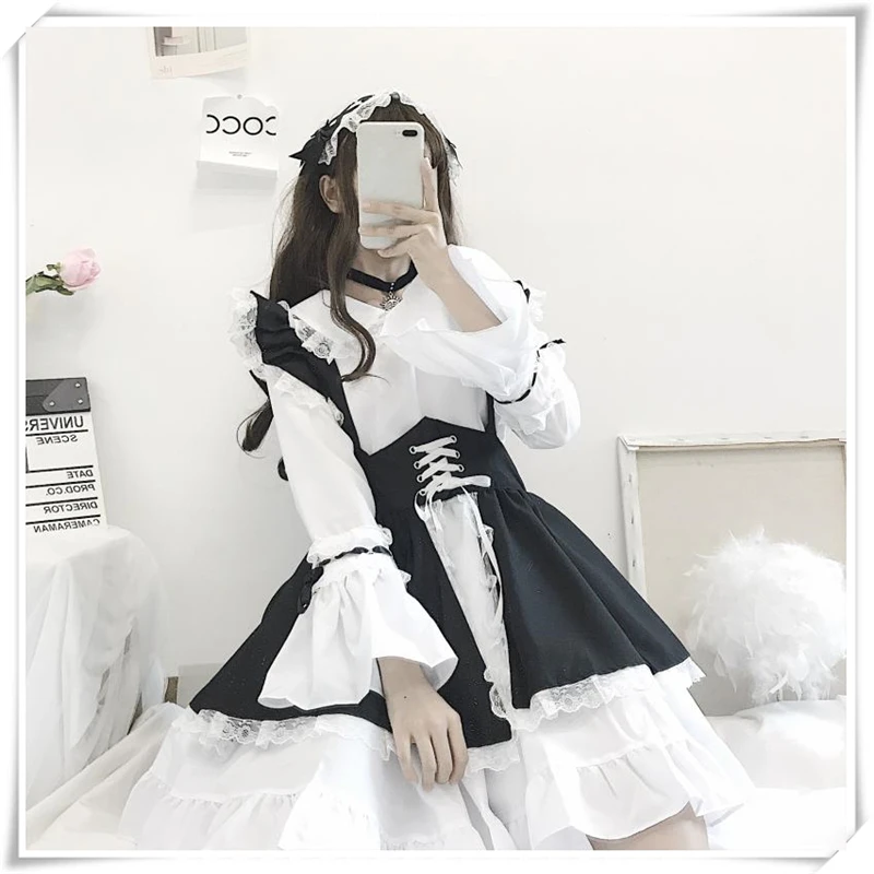 Halloween Costumes Lolita Maid Cosplay Outfit For Women Men Gothic Style Anime Costume Doll Dress For Kawaii Girls Role Play
Halloween Costumes Lolita Maid Cosplay Outfit For Women Men Gothic Style Anime Costume Doll Dress For Kawaii Girls Role Play
