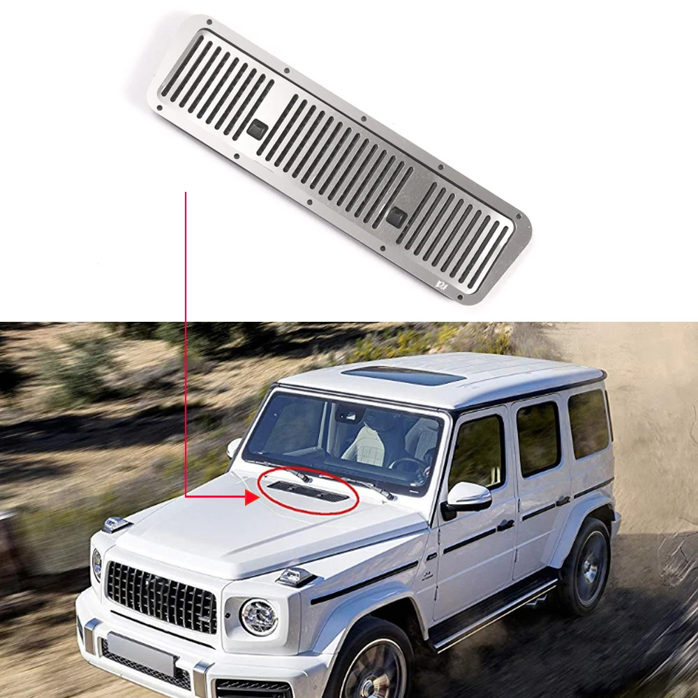 Metal Hood Engine Cover Grille Air Grid intake grille for 1/10 TRAXXAS TRX4 G500 82096-4 Crawler Refit Upgrade Accessories
Metal Hood Engine Cover Grille Air Grid intake grille for 1/10 TRAXXAS TRX4 G500 82096-4 Crawler Refit Upgrade Accessories