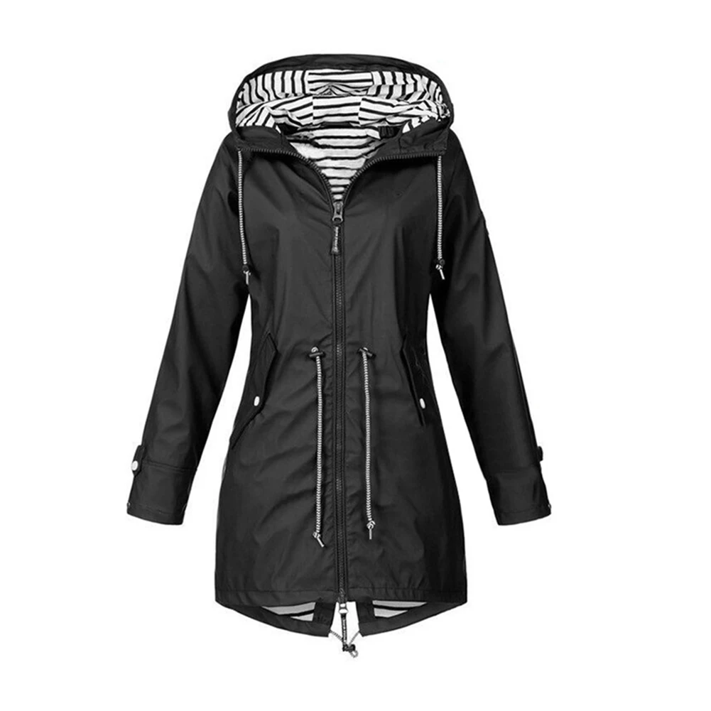 Long Sleeve Women Hiking Jacket Drawstring Zipper Windproof Winter Sport Solid Color Camping Waterproof Outdoor Casual Hooded
Long Sleeve Women Hiking Jacket Drawstring Zipper Windproof Winter Sport Solid Color Camping Waterproof Outdoor Casual Hooded