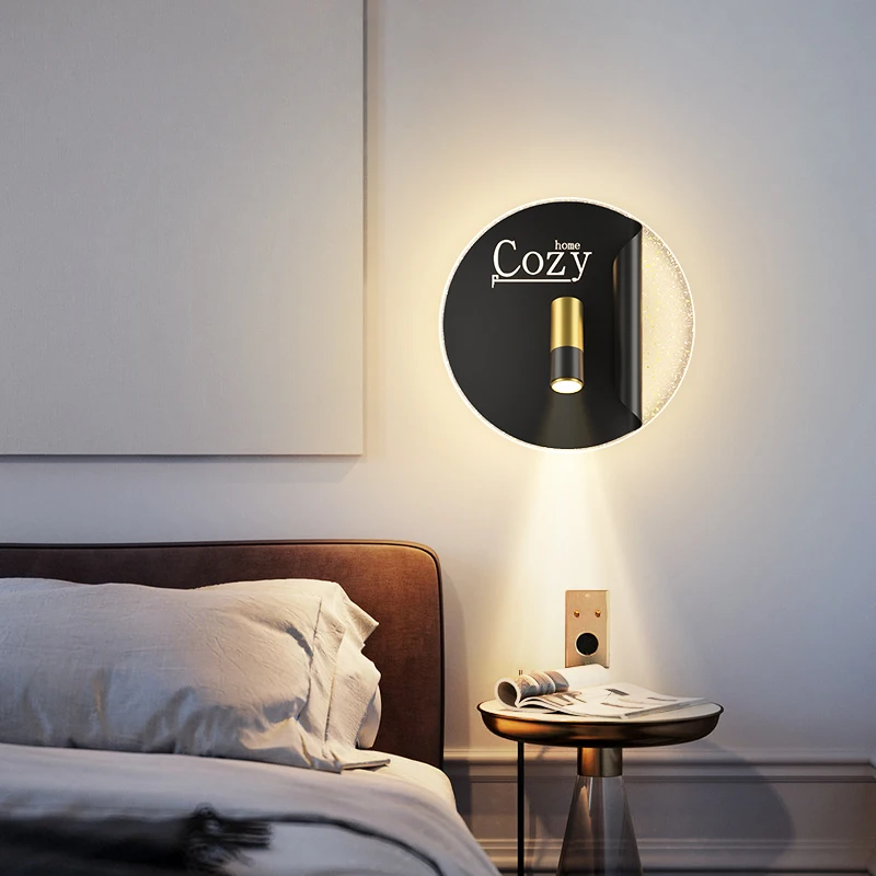 Bedside wall lamp modern minimalist creative living room background wall aisle corridor staircase balcony light luxury bedroom w
Bedside wall lamp modern minimalist creative living room background wall aisle corridor staircase balcony light luxury bedroom w