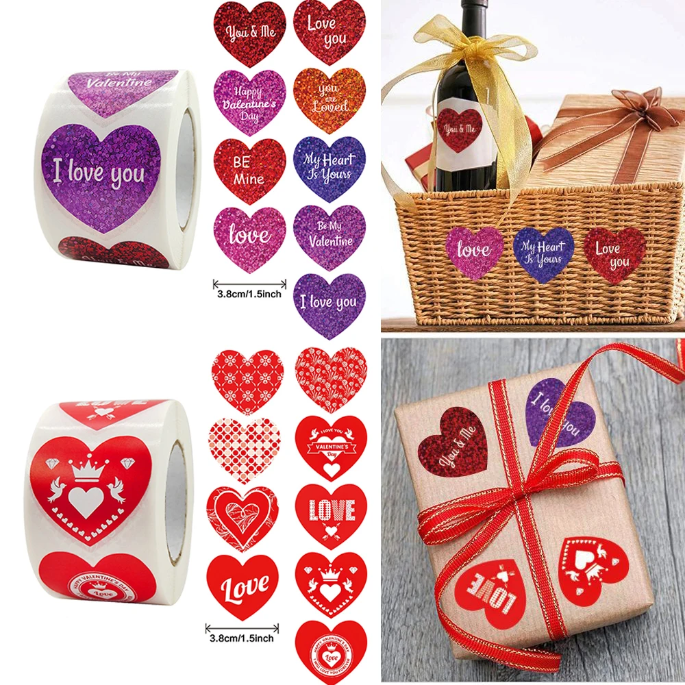 500pcs/roll Color Love Heart Valentine's Day Stickers 3.8cm Romantic Label Shop Gift Wrapping DIY Decoration
500pcs/roll Color Love Heart Valentine's Day Stickers 3.8cm Romantic Label Shop Gift Wrapping DIY Decoration