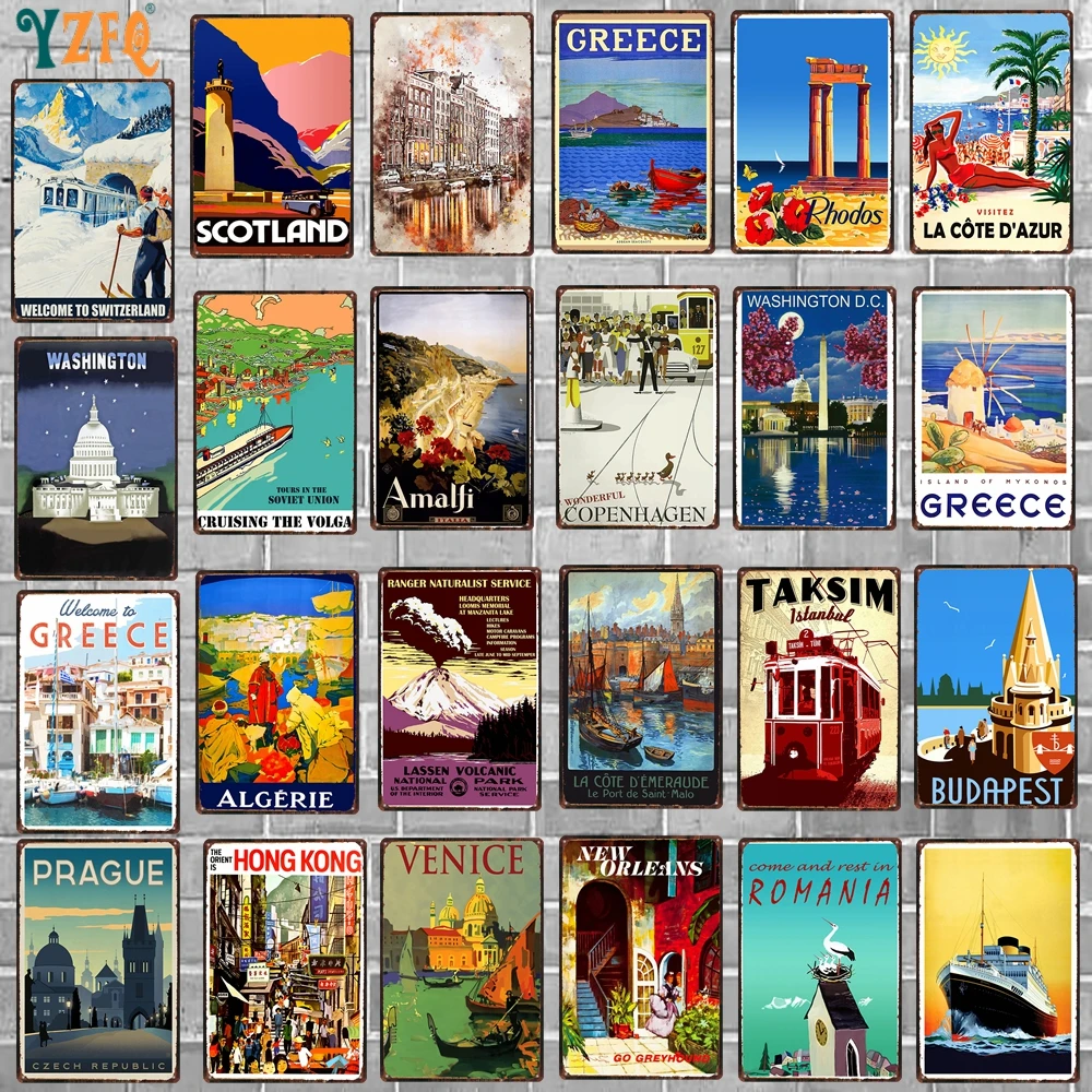 Travel City Romania Greece Vintage Metal Tin Sign Plates For Wall Bar Pub Art Club Coffee Home Decor 8x12inch 30X20CM DU-8763B
Travel City Romania Greece Vintage Metal Tin Sign Plates For Wall Bar Pub Art Club Coffee Home Decor 8x12inch 30X20CM DU-8763B