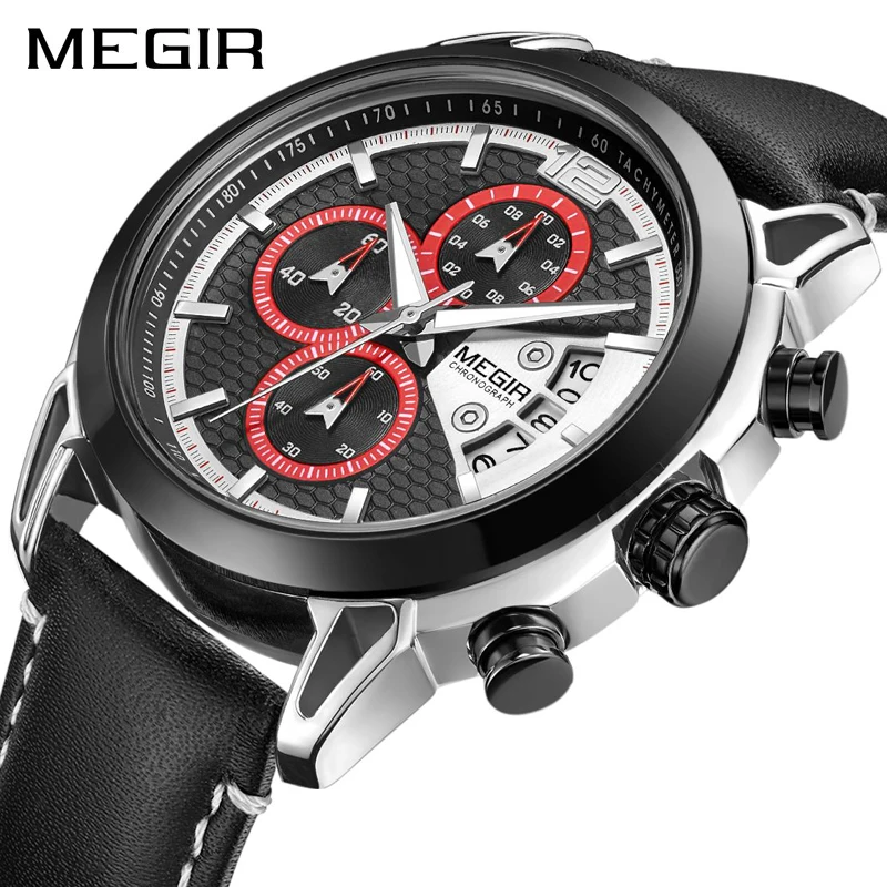 MEGIR Mens Watches Top Brand Luxury Chronograph Quartz Watch Men Casual Waterproof Reloj Hombre Sport Watch Relogio Masculino
MEGIR Mens Watches Top Brand Luxury Chronograph Quartz Watch Men Casual Waterproof Reloj Hombre Sport Watch Relogio Masculino