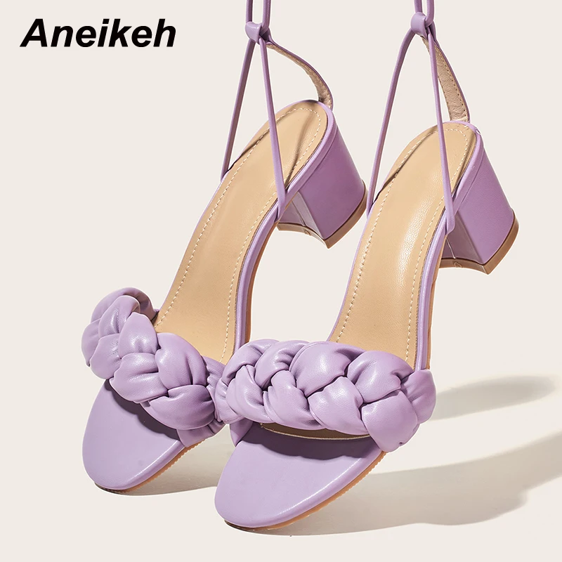Aneikeh NEW Shoes For Women 2022 Sandalias Mujer Summer Square Heels Pumps Party Cross-Tied Fashion Gladiator Lace-Up Checkered
Aneikeh NEW Shoes For Women 2022 Sandalias Mujer Summer Square Heels Pumps Party Cross-Tied Fashion Gladiator Lace-Up Checkered