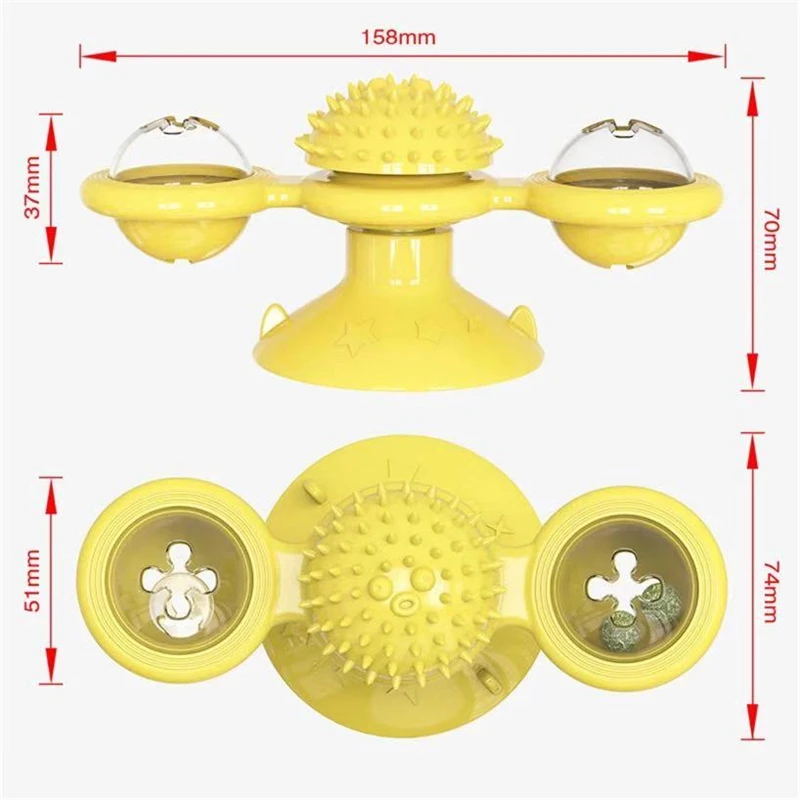 Cat Windmill Toy Funny Massage Rotatable Cat Toys with Catnip LED Ball Teeth Cleaning Pet Products for Dropshipping
Cat Windmill Toy Funny Massage Rotatable Cat Toys with Catnip LED Ball Teeth Cleaning Pet Products for Dropshipping