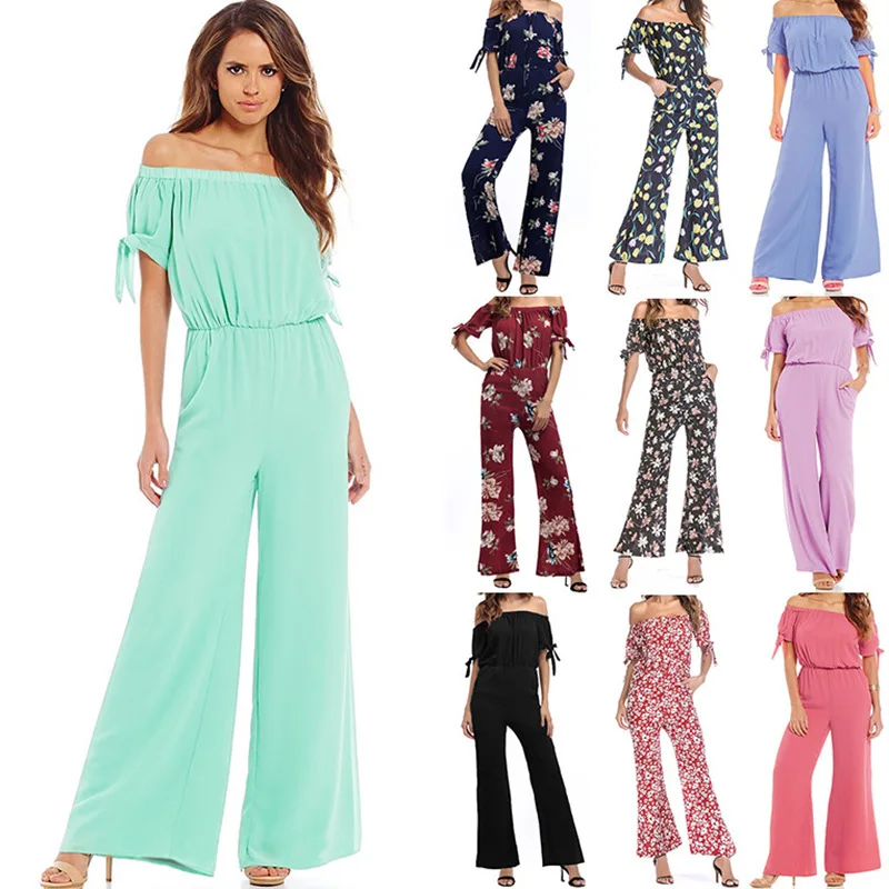 Witbuy Jumpsuits Rompers Overalls For Women Elegant Summer Casual Print One-line Neck With Pocket Short Sleeve Wide Leg Playsuit
Witbuy Jumpsuits Rompers Overalls For Women Elegant Summer Casual Print One-line Neck With Pocket Short Sleeve Wide Leg Playsuit