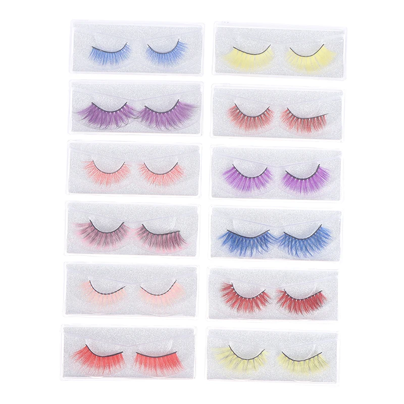 3D False Colored Eyelashes Natural Real Mink fluffy Style Eye lash Extension Makeup Cosplay Colorful Eyelash
3D False Colored Eyelashes Natural Real Mink fluffy Style Eye lash Extension Makeup Cosplay Colorful Eyelash