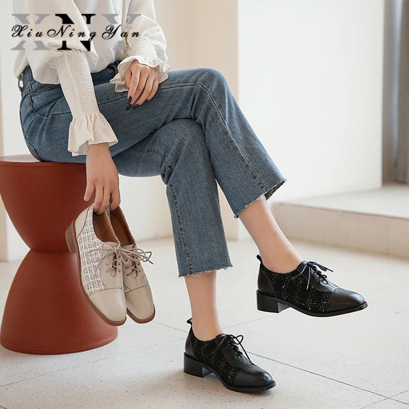 British Style Women's Flats Oxford Printing Shoes Woman 100% Genuine Leather Sneakers Ladies Brogues Vintage Lady Casual Shoes
British Style Women's Flats Oxford Printing Shoes Woman 100% Genuine Leather Sneakers Ladies Brogues Vintage Lady Casual Shoes