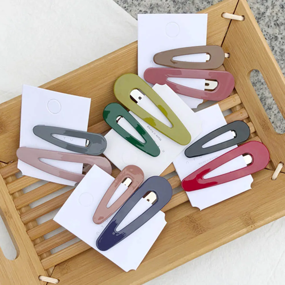 2PCS/Set Waterdrop Candy Color Hair Clips For Women Girls Hairpin Acrylic Hairclips BB Clip Fashion Solid Color Hair Accessories
2PCS/Set Waterdrop Candy Color Hair Clips For Women Girls Hairpin Acrylic Hairclips BB Clip Fashion Solid Color Hair Accessories