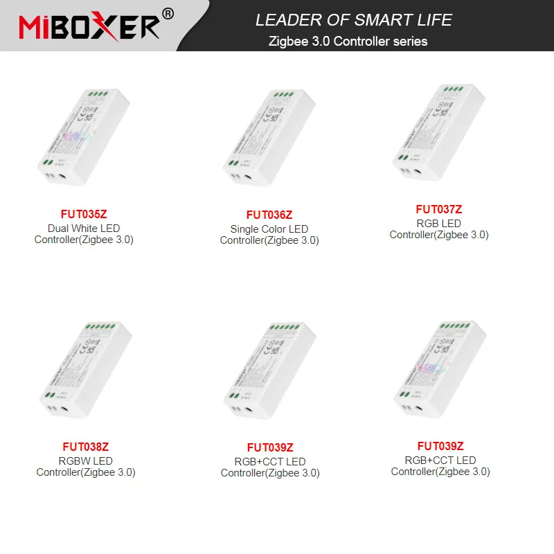 Miboxer Zigbee 3.0 LED Strip Light DC12V 24V Max 12A Single Color/Dual White/RGB/RGBW/RGB CCT Lamp bulb dimmer mini controller
Miboxer Zigbee 3.0 LED Strip Light DC12V 24V Max 12A Single Color/Dual White/RGB/RGBW/RGB CCT Lamp bulb dimmer mini controller