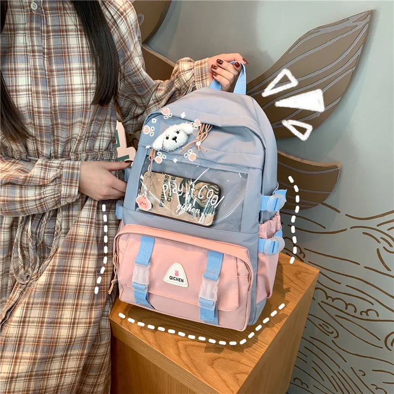 Korean Fashion Transparent Nylon Women's Backpacks Female School Bag for Teenager Girls High Quality Casual Shoulder Bag 2021
Korean Fashion Transparent Nylon Women's Backpacks Female School Bag for Teenager Girls High Quality Casual Shoulder Bag 2021