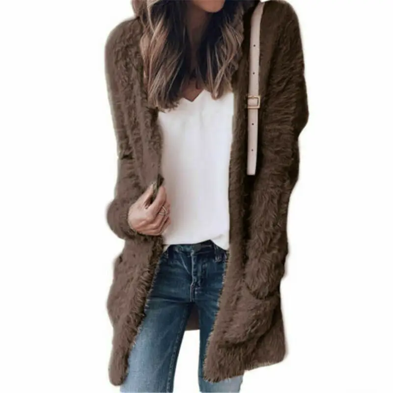 Womens Fashion Ladies Winter Warm Fleece Casual Oversized Outdoor Coats Outwear Fluffy Long Jacket Trench Coat
Womens Fashion Ladies Winter Warm Fleece Casual Oversized Outdoor Coats Outwear Fluffy Long Jacket Trench Coat