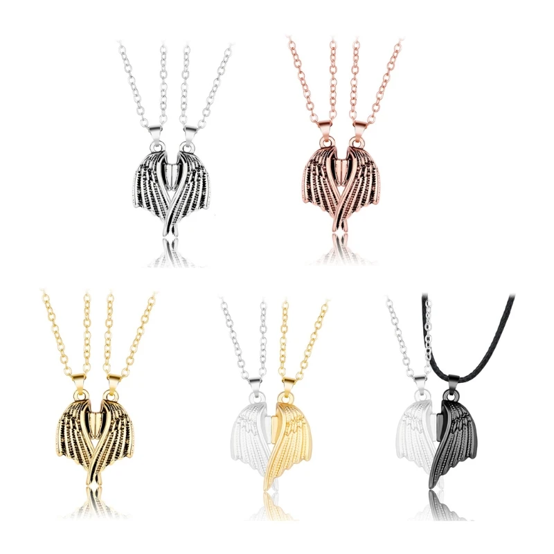 Angel Devil Couple Pendant Necklace Wings Magnet Lovers Chain Necklace His and Hers Couple Jewelry for Women Men Gift
Angel Devil Couple Pendant Necklace Wings Magnet Lovers Chain Necklace His and Hers Couple Jewelry for Women Men Gift
