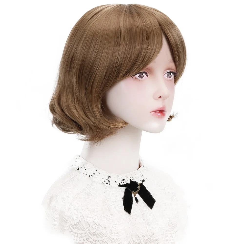 AICKER 12" Short Wavy Synthetic Marron Chestnut Brown Wigs with Side Bangs for Women Daily Lolita Cosplay Costume Halloween
AICKER 12" Short Wavy Synthetic Marron Chestnut Brown Wigs with Side Bangs for Women Daily Lolita Cosplay Costume Halloween