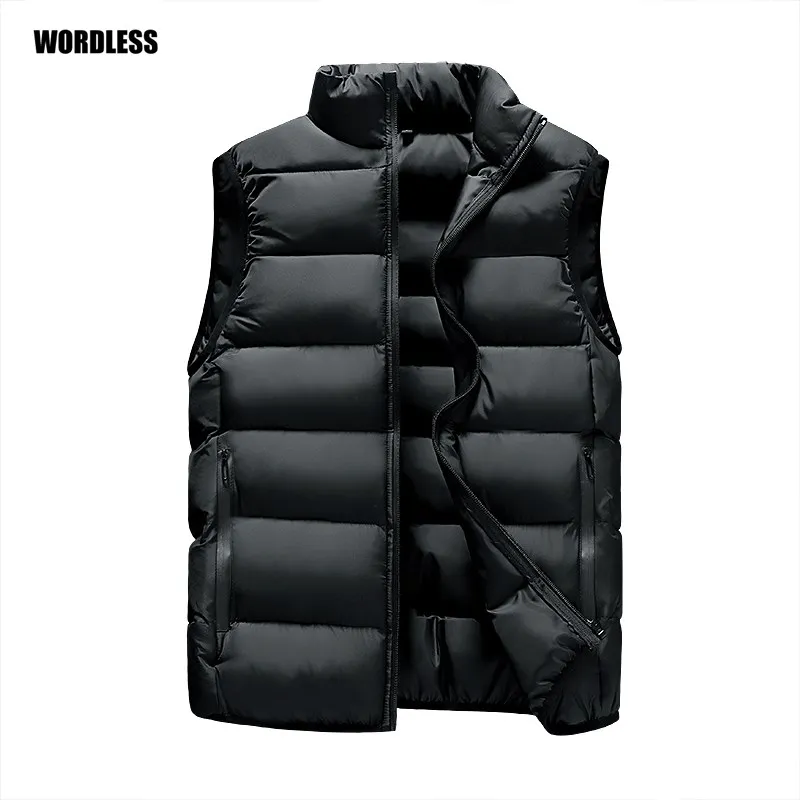 2021 Men' Sleeveless Vest Jackets Winter Fashion WaistCoat Thick Warm Cotton-Padded Coats Tops Brand Clothing L-6XL veste homme
2021 Men' Sleeveless Vest Jackets Winter Fashion WaistCoat Thick Warm Cotton-Padded Coats Tops Brand Clothing L-6XL veste homme