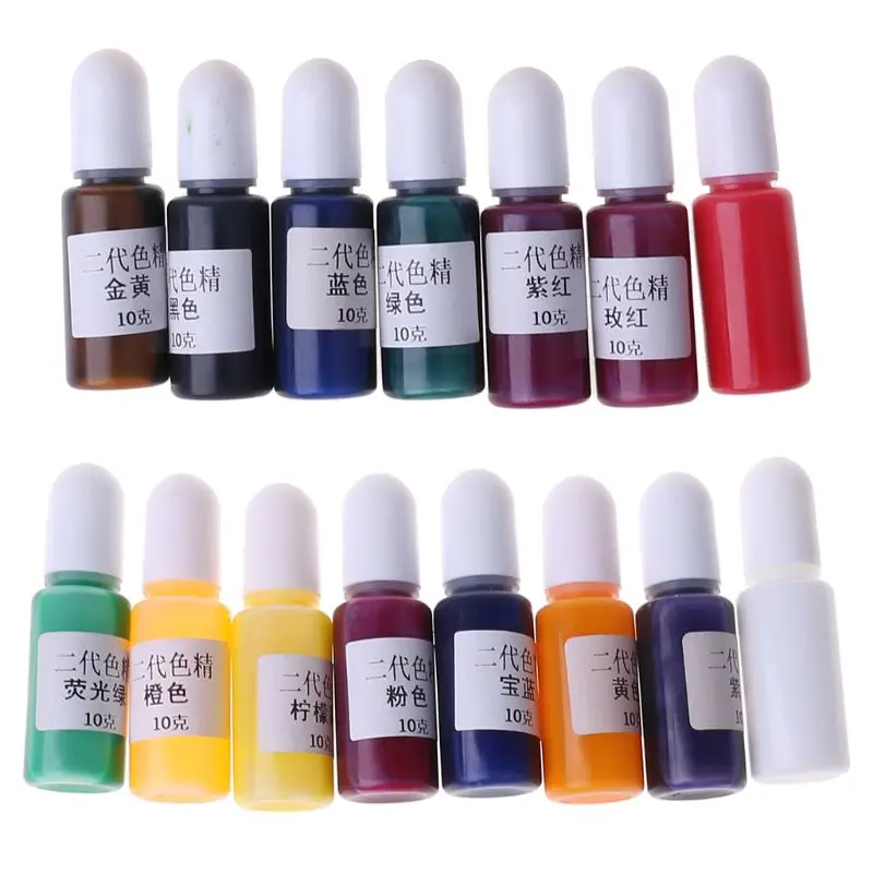 15 Colors Epoxy Pigment Translucent Liquid Resin Colorant Each 0.35oz Epoxy Resin for Resin Jewelry DIY Crafts
15 Colors Epoxy Pigment Translucent Liquid Resin Colorant Each 0.35oz Epoxy Resin for Resin Jewelry DIY Crafts