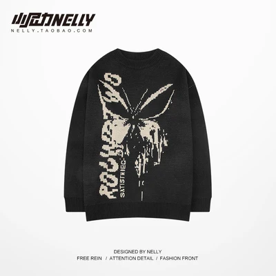 Hip Hop Knitwear Mens Sweaters 2020 Harajuku Fashion Butterfly Male Loose Tops Casual Streetwear Pullover Sweaters
Hip Hop Knitwear Mens Sweaters 2020 Harajuku Fashion Butterfly Male Loose Tops Casual Streetwear Pullover Sweaters