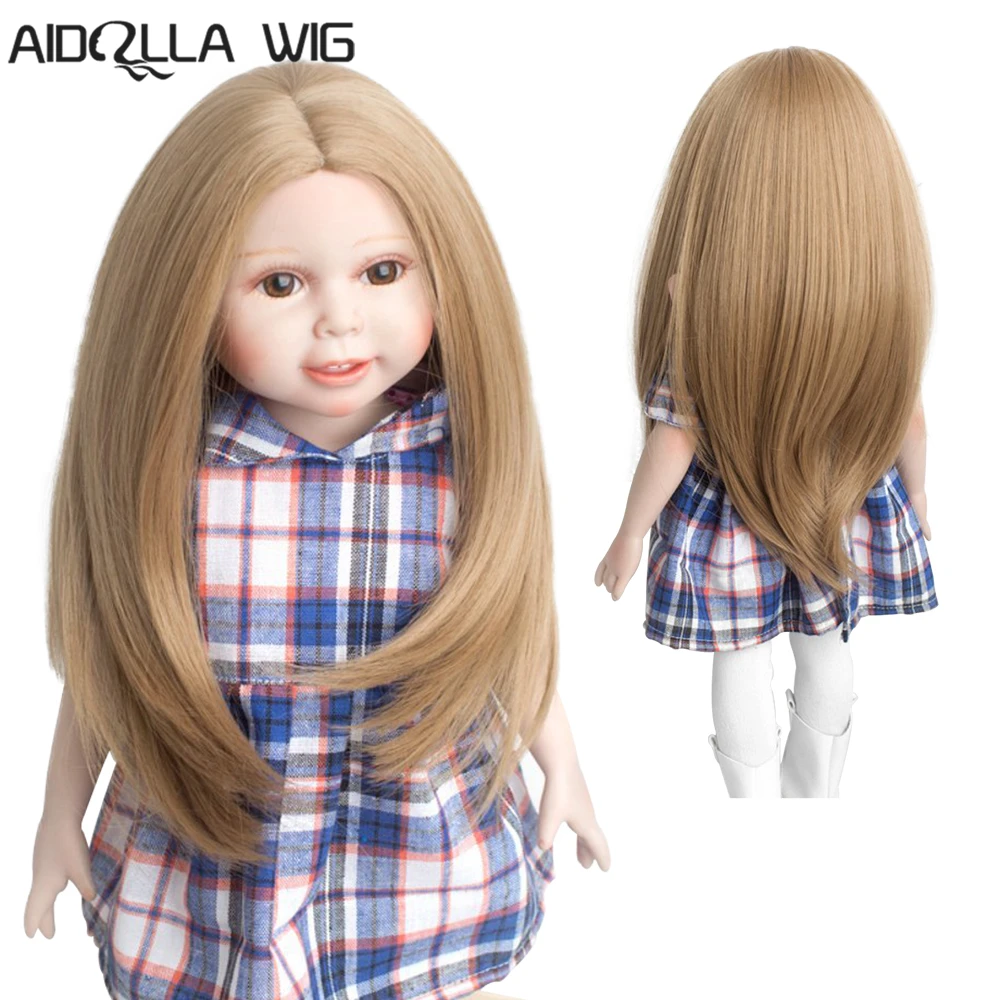 Gift For Girls Hand Made Middle Parting Long Straight Doll Wig for 18 inch American doll
Gift For Girls Hand Made Middle Parting Long Straight Doll Wig for 18 inch American doll