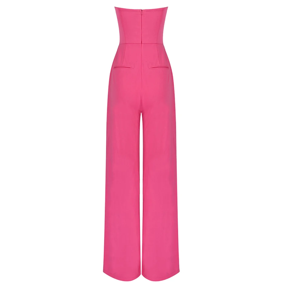 Pre-order Sexy Sleeveless Women's Jumpsuit Summer 2021 Celebrity Party Cocktail Dress Pink Tube Top Wide Leg Mopping Jumpsuit
Pre-order Sexy Sleeveless Women's Jumpsuit Summer 2021 Celebrity Party Cocktail Dress Pink Tube Top Wide Leg Mopping Jumpsuit