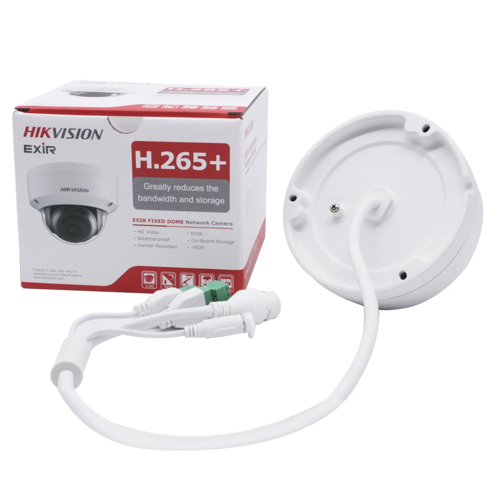 Купольная камера видеонаблюдения Hikvision POE 8 Мп H.265 встроенный аудио интерфейс SD |