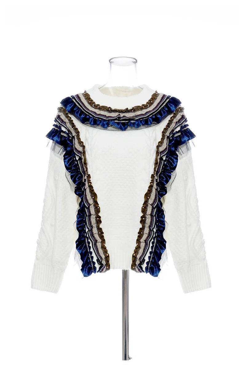 MSXU Women Winter Elegant Fashion Chic Crochet Flower Patchwork Casual Knit Sweater
MSXU Women Winter Elegant Fashion Chic Crochet Flower Patchwork Casual Knit Sweater