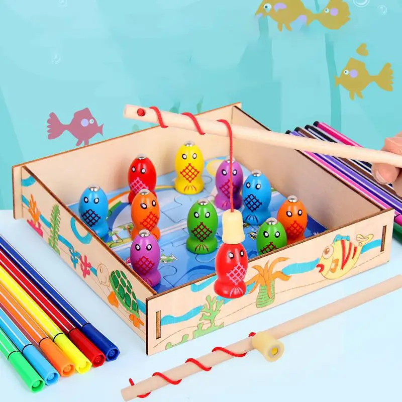 28pcs1 Set Fishing Board Wooden Mini Ocean Crab Fish Puzzle Preschool Magnetic Fishing Toy For Kids Outdoor Toys Plus 1 Puzzle
28pcs1 Set Fishing Board Wooden Mini Ocean Crab Fish Puzzle Preschool Magnetic Fishing Toy For Kids Outdoor Toys Plus 1 Puzzle