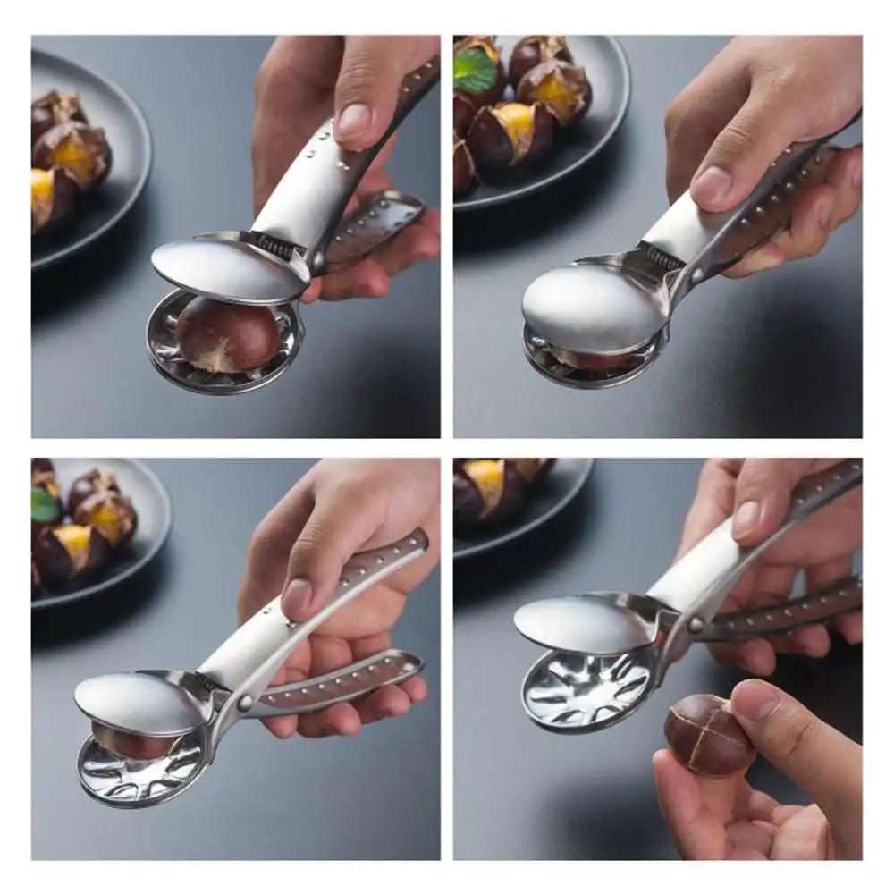 Nut Opener Cutter Gadgets Quick Chestnut Clip Walnut Pliers Metal Nutcracker Sheller Kitchen Tools Stainless Steel
Nut Opener Cutter Gadgets Quick Chestnut Clip Walnut Pliers Metal Nutcracker Sheller Kitchen Tools Stainless Steel