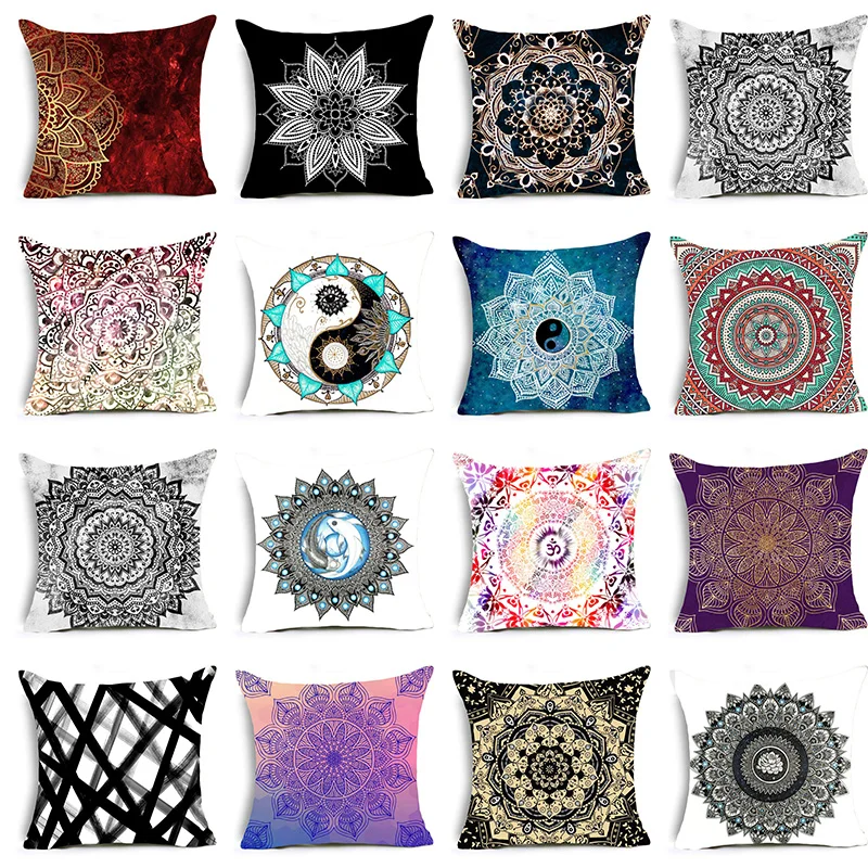

Cute Bohemia Paisley Pillow Case 45*45cm Woven Decorative Cushion Cover Sofa Car Home Throw Pillowcase Decorative Cushions
