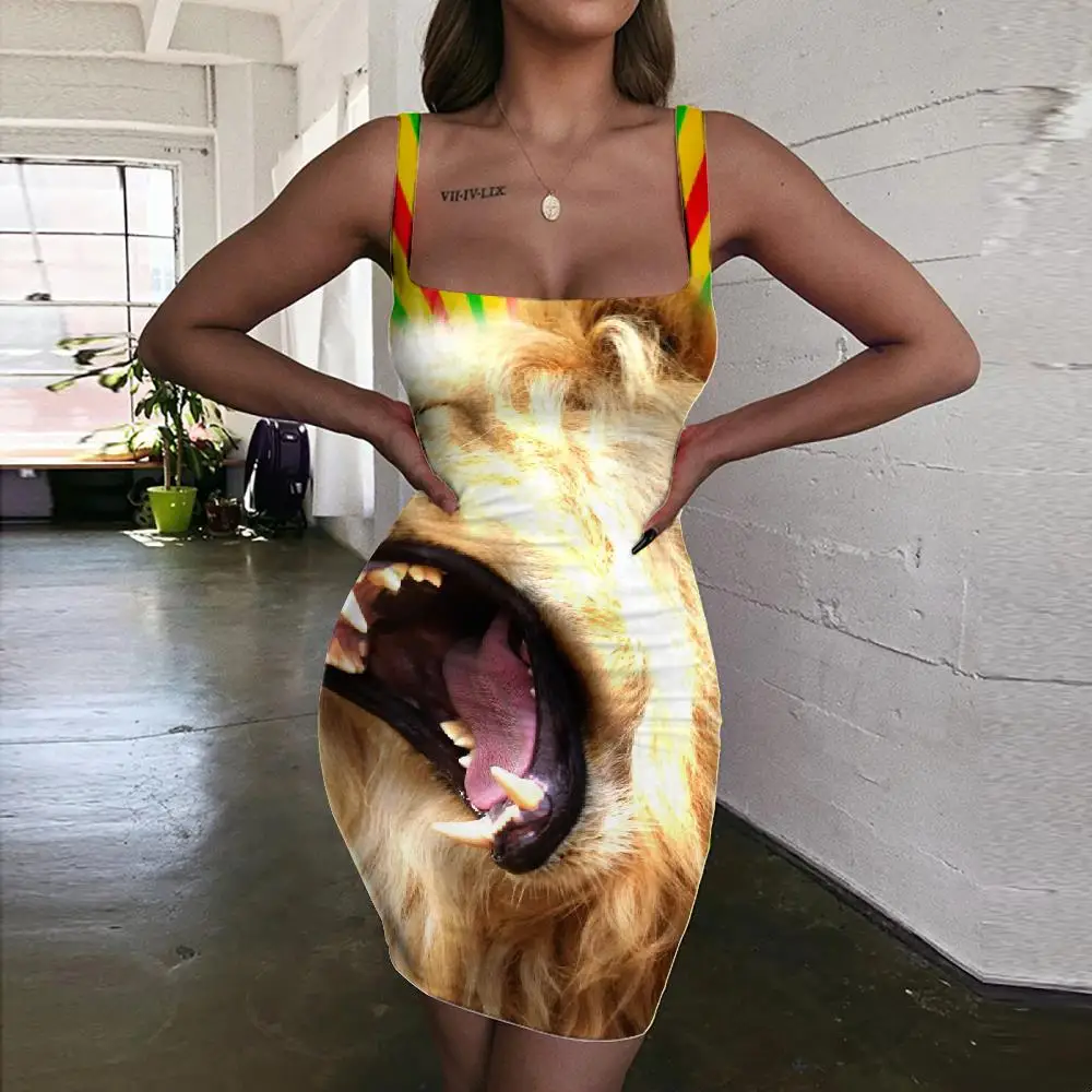 Giyu Brand Lion Dress Women Animal Bodycon Dress Anime Vestido Sexy Abstract 3d Print Hilarious Sundress Womens Clothing
Giyu Brand Lion Dress Women Animal Bodycon Dress Anime Vestido Sexy Abstract 3d Print Hilarious Sundress Womens Clothing