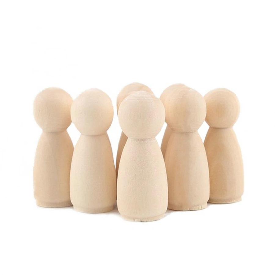 50Pcs Wooden Creative Doll People Diy Color Painting Peg Doll Craft Graffiti Toy 
50Pcs Wooden Creative Doll People Diy Color Painting Peg Doll Craft Graffiti Toy