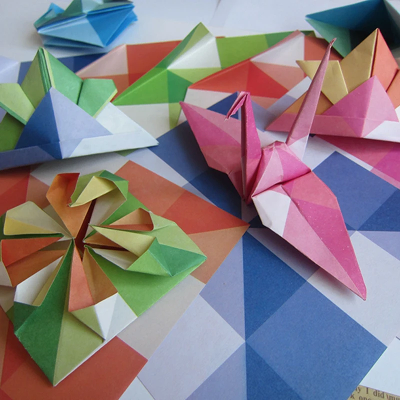 24Pcs DIY Kids Color Origami Handmade Toys Paper Geometric pattern Decoration folding Material package
24Pcs DIY Kids Color Origami Handmade Toys Paper Geometric pattern Decoration folding Material package