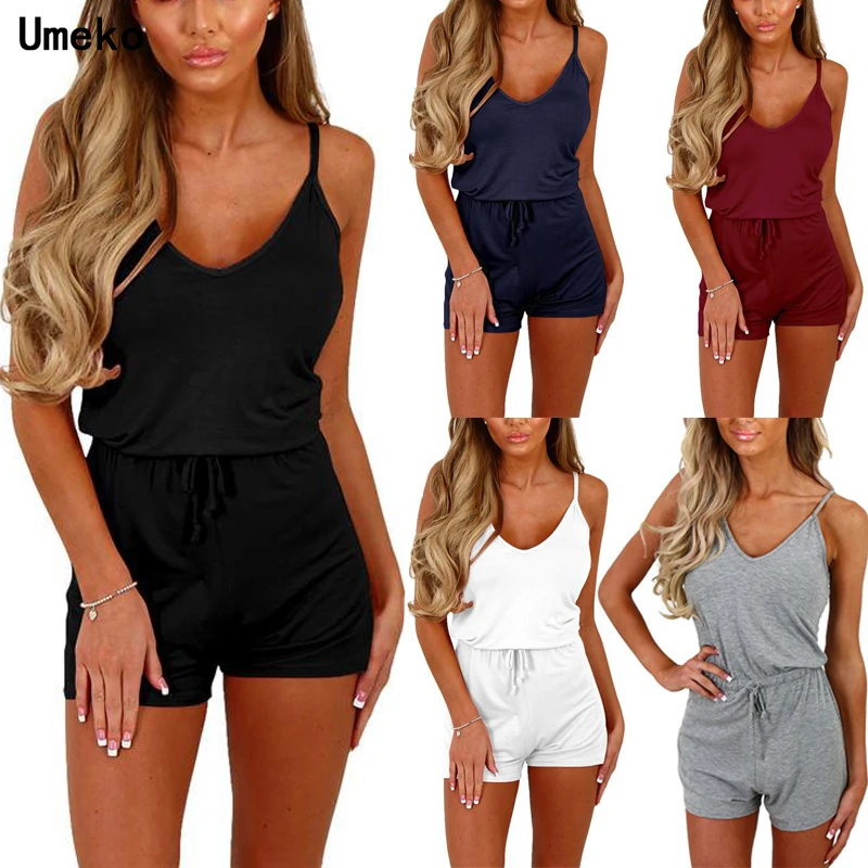 Umeko Fashion Summer Streetwear Casual Solid Playsuits Jumpsuit Bodysuit Women Overalls Rompers Womens Jumpsuit S-3XL Plus Size
Umeko Fashion Summer Streetwear Casual Solid Playsuits Jumpsuit Bodysuit Women Overalls Rompers Womens Jumpsuit S-3XL Plus Size