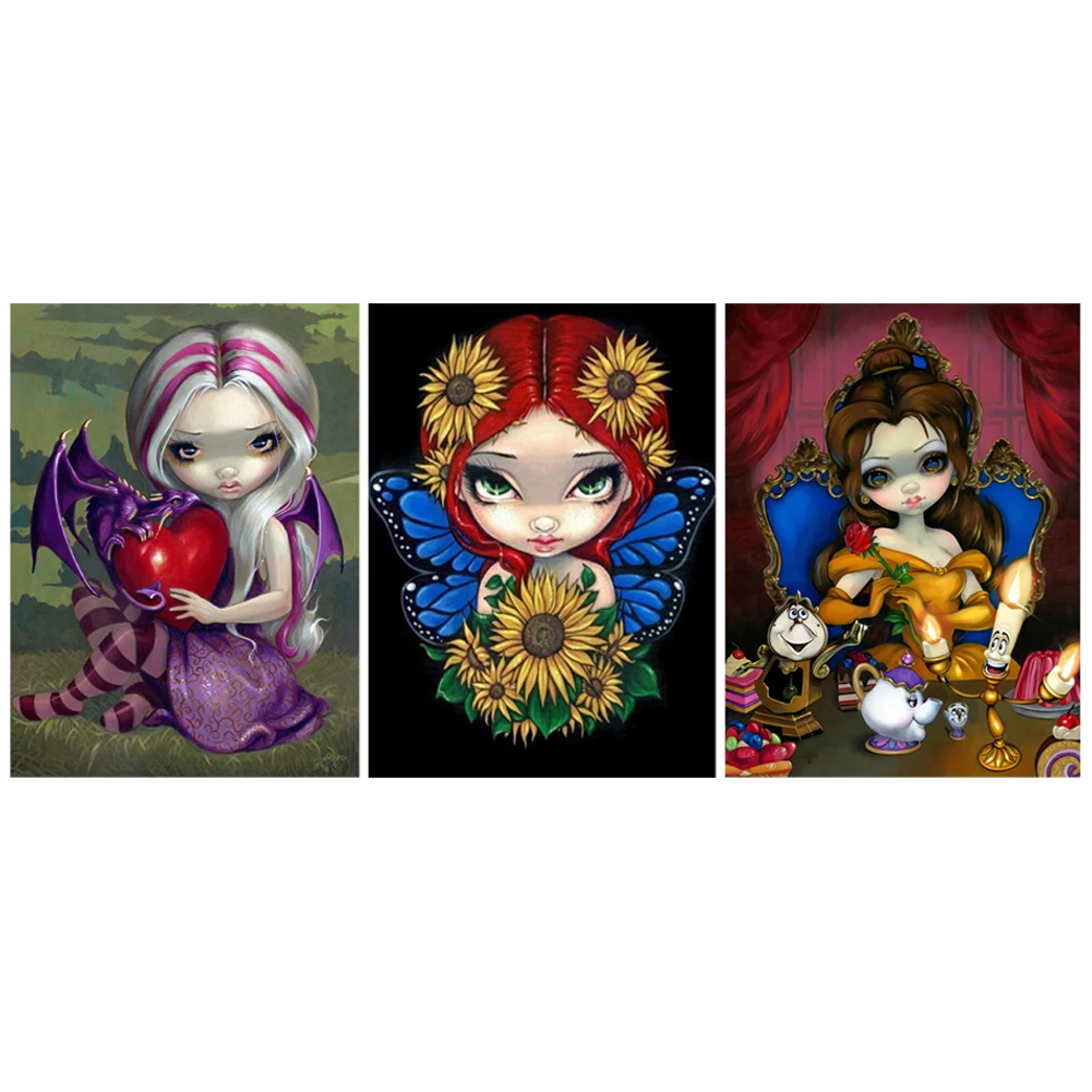 Full DIY embroidery painting cross stitch kit embroidery kit DIY Big Eyes Doll Needlework Kits 11CT Starter Kit Handwork Crafts
Full DIY embroidery painting cross stitch kit embroidery kit DIY Big Eyes Doll Needlework Kits 11CT Starter Kit Handwork Crafts